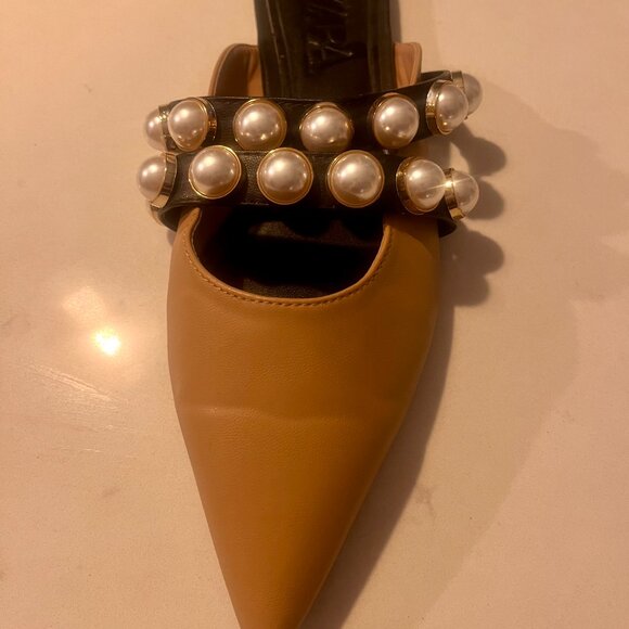 Zara mules faux pearls 8 - Picture 2 of 7